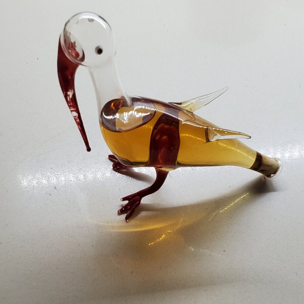 VINTAGE GLASS BIRD